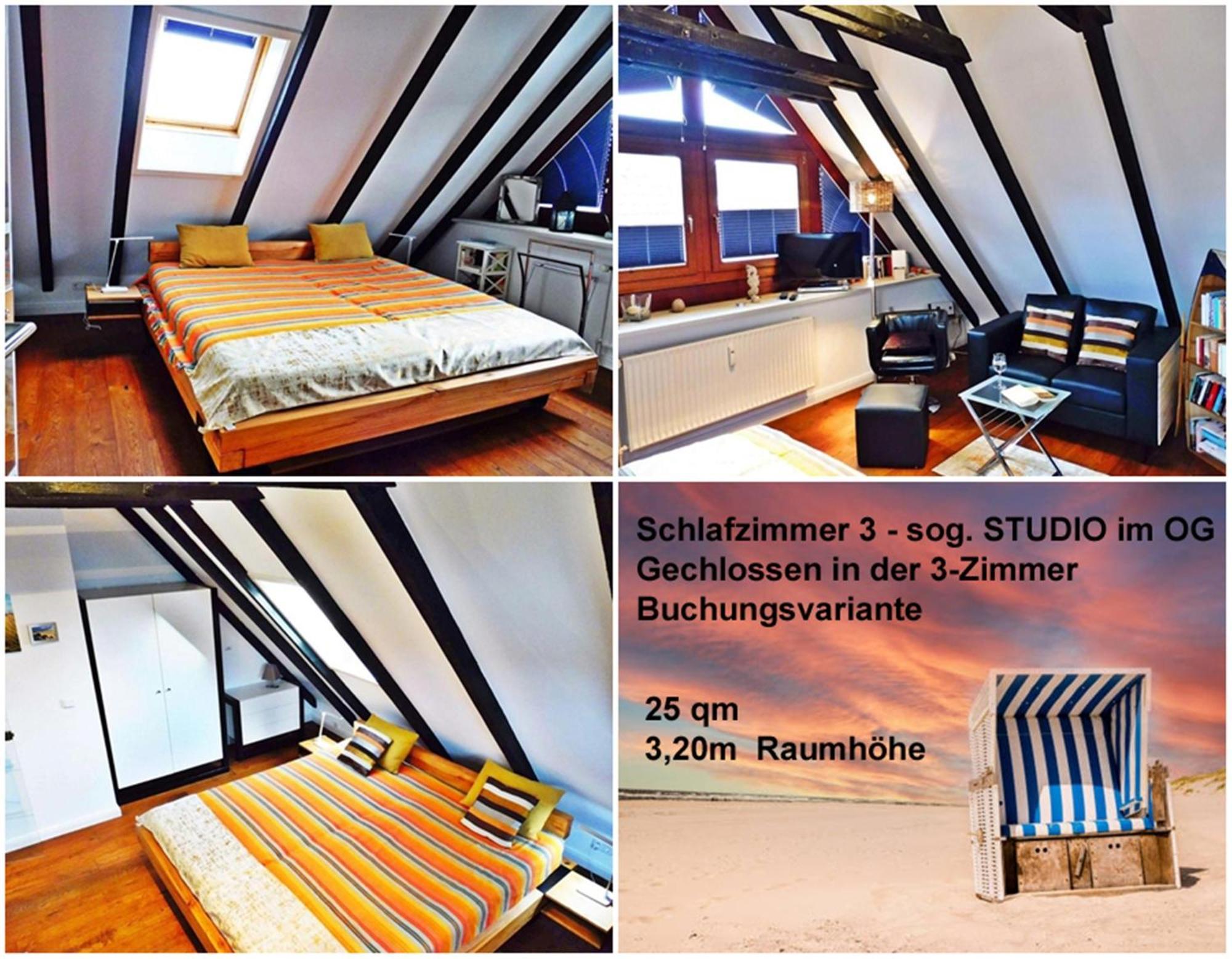 3-Zimmer-Ferienwohnung Deichwiese Westerland 1-3 Personen Extérieur photo
