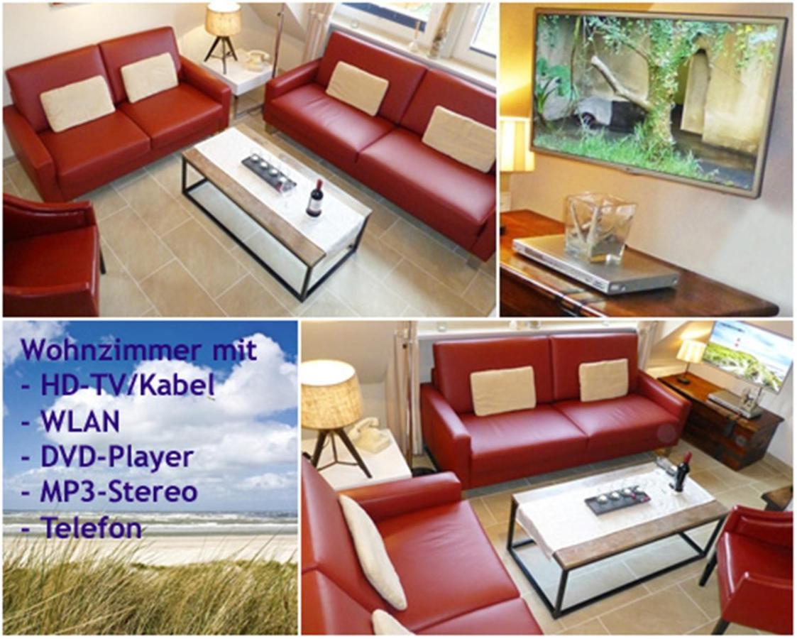 3-Zimmer-Ferienwohnung Deichwiese Westerland 1-3 Personen Extérieur photo