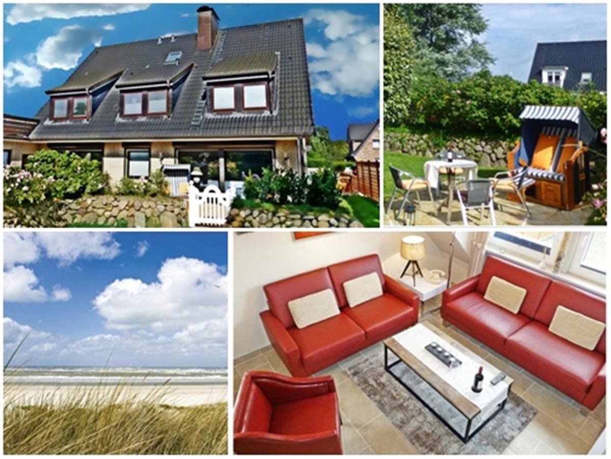 3-Zimmer-Ferienwohnung Deichwiese Westerland 1-3 Personen Extérieur photo